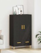 vidaXL Висок шкаф Черния дъб 70 x 31 x 115 см Инженерна дървесина