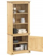 vidaXL Висок шкаф Corona 74x38x170 см бор масив