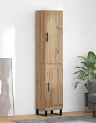 vidaXL Висок шкаф Дъб 345 x 34 x 180 см Инженерна дървесина