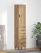 vidaXL Висок шкаф Дъб 345 x 34 x 180 см Инженерна дървесина