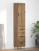 vidaXL Висок шкаф Дъб 345 x 34 x 90 см Инженерна дървесина