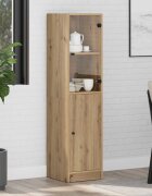vidaXL Висок шкаф Дъб 35 x 37 x 142 см Инженерна дървесина