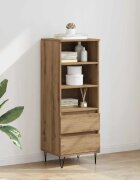 vidaXL Висок шкаф Дъб 40 x 36 x 110 см Инженерна дървесина