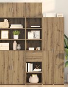 vidaXL Висок шкаф Дъб 45 x 425 x 185 см Инженерна дървесина