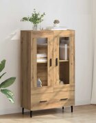 vidaXL Висок шкаф Дъб 695 x 31 x 115 см Инженерна дървесина