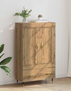 vidaXL Висок шкаф Дъб 695 x 31 x 115 см Инженерна дървесина