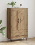vidaXL Висок шкаф Дъб 695 x 31 x 115 см Инженерна дървесина