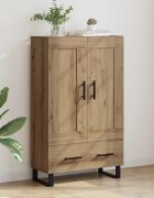 vidaXL Висок шкаф Дъб 695 x 31 x 115 см Инженерна дървесина