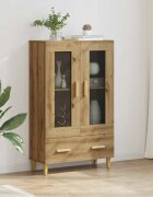 vidaXL Висок шкаф Дъб 70 x 31 x 115 см Инженерна дървесина