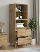 vidaXL Висок шкаф Дъб артизан 40 x 36 x 110 см Инженерна дървесина