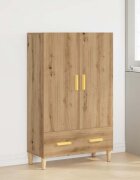 vidaXL Висок шкаф дъб артизан 70x31x115 см инженерно дърво