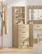 vidaXL Висок шкаф дъб сонома 40 x 41 x 135 см Инженерна дървесина