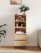 vidaXL Висок шкаф Дъб сонома 40x36x110 см инженерно дърво