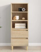 vidaXL Висок шкаф Дъб сонома 40x36x110 см инженерно дърво