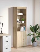 vidaXL Висок шкаф Дъб сонома 50x35x180 cм инженерно дърво