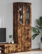 vidaXL Висок шкаф FLORIN 60 x 35 x 182 см Димян дъб