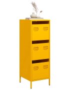 vidaXL Висок шкаф горчица жълто 39x35x1035 см стомана