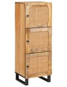 vidaXL Висок шкаф Кафяво 40 x 33 x 110 см Солидно мангово дърво