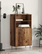 vidaXL Висок шкаф Кафяво 60 x 36 x 110 см Инженерна дървесина
