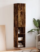 vidaXL Висок шкаф опушен дъб 345x34x180 см инженерно дърво