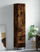 vidaXL Висок шкаф опушен дъб 345x34x180 см инженерно дърво