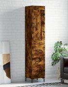 vidaXL Висок шкаф опушен дъб 345x34x180 см инженерно дърво