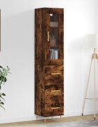 vidaXL Висок шкаф опушен дъб 345x34x180 см инженерно дърво