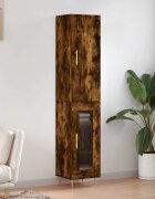 vidaXL Висок шкаф опушен дъб 345x34x180 см инженерно дърво