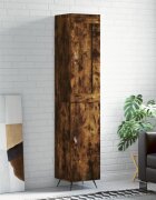 vidaXL Висок шкаф опушен дъб 345x34x180 см инженерно дърво