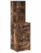 vidaXL Висок шкаф Опушен дъб 40 x 41 x 135 см Инженерна дървесина