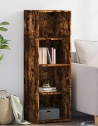 vidaXL Висок шкаф опушен дъб 40x41x124 см инженерно дърво
