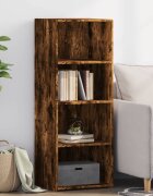 vidaXL Висок шкаф опушен дъб 45x41x124 см инженерно дърво