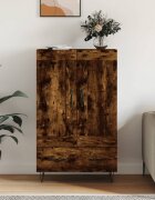 vidaXL Висок шкаф опушен дъб 695x31x115 см инженерно дърво