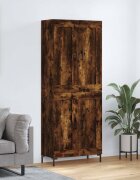 vidaXL Висок шкаф опушен дъб 695x34x180 см инженерно дърво
