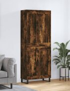 vidaXL Висок шкаф опушен дъб 695x34x180 см инженерно дърво