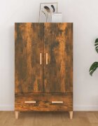 vidaXL Висок шкаф опушен дъб 70x31x115 см инженерно дърво