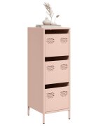 vidaXL Висок шкаф розов 39x35x1035 см стомана