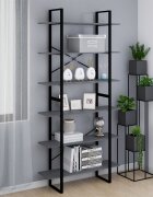 vidaXL Висок шкаф сив 100x30x210 см борово дърво масив