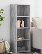 vidaXL Висок шкаф сив сонома 40x41x124 см инженерно дърво