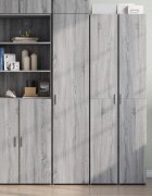 vidaXL Висок шкаф сив сонома 40x425x185 см инженерно дърво