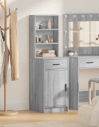 vidaXL Висок шкаф Сив Сонома 41 x 40 x 135 см Инженерна дървесина