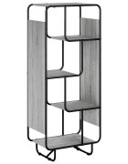 vidaXL Висок шкаф Сив Сонома 60 x 37.5 x 144 cm Инженерна дървесина
