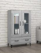 vidaXL Висок шкаф сив сонома 70x31x115 см инженерно дърво