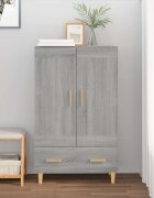 vidaXL Висок шкаф сив сонома 70x31x115 см инженерно дърво