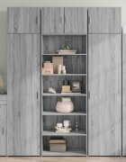 vidaXL Висок шкаф сив сонома 70x41x185 см инженерно дърво