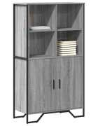 vidaXL Висок шкаф сив сонома 795x355x1375 см инженерно дърво