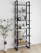 vidaXL Висок шкаф Сив сонома 80x30x210 см инженерно дърво