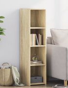 vidaXL Висок шкаф сонома дъб 30x41x124 см инженерно дърво