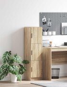 vidaXL Висок шкаф Сонома дъб 31.5 x 32 x 122.5 см