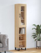 vidaXL Висок шкаф сонома дъб 345x34x180 см инженерно дърво
